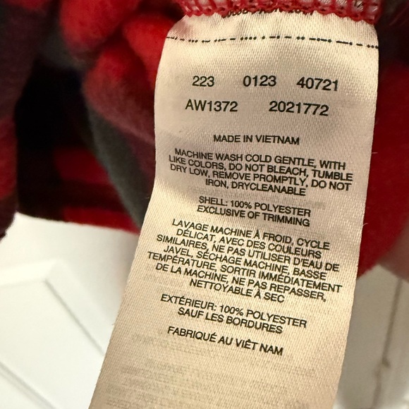 Columbia Benton Springs fleece jacket plaid red and black women’s plus size 2X - Picture 6 of 7